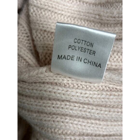 Princess Polly Knit Turtleneck Sweater Womens Size XS/S Light Beige Oversized - Picture 5 of 7